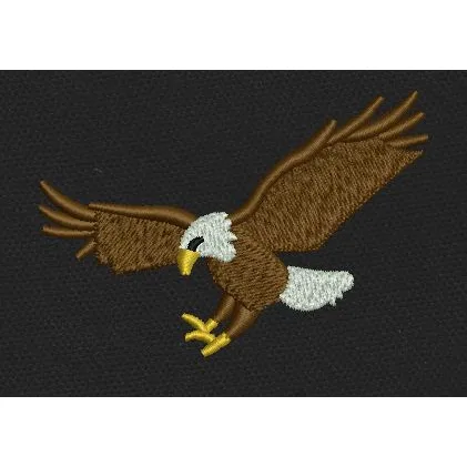 Eagle Flight Brown Embroidery Design