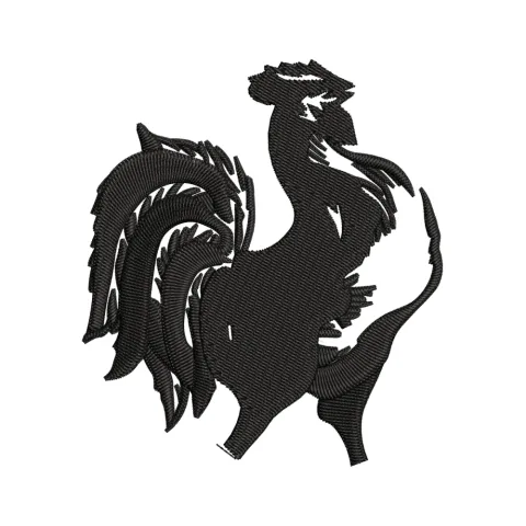 Rooster Embroidery Design