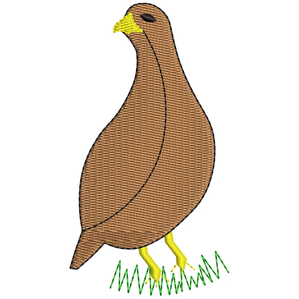 Wild Bird Embroidery Design