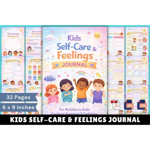 Kids' Self-Care Feelings Journal