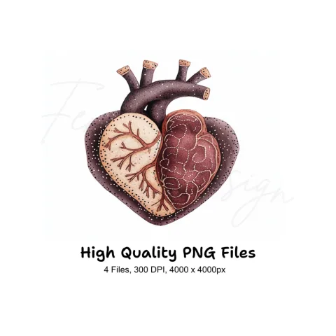 Tribal Heart Clipart Bundle