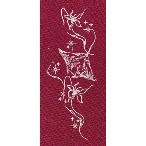 Ribbon Decal Embroidery Design