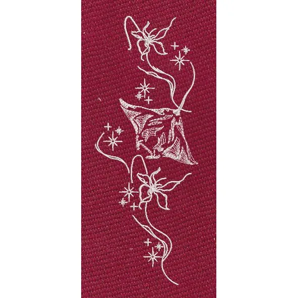 Ribbon Decal Embroidery Design