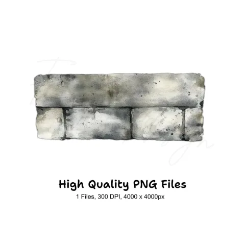 Concrete Wall Clipart Bundle