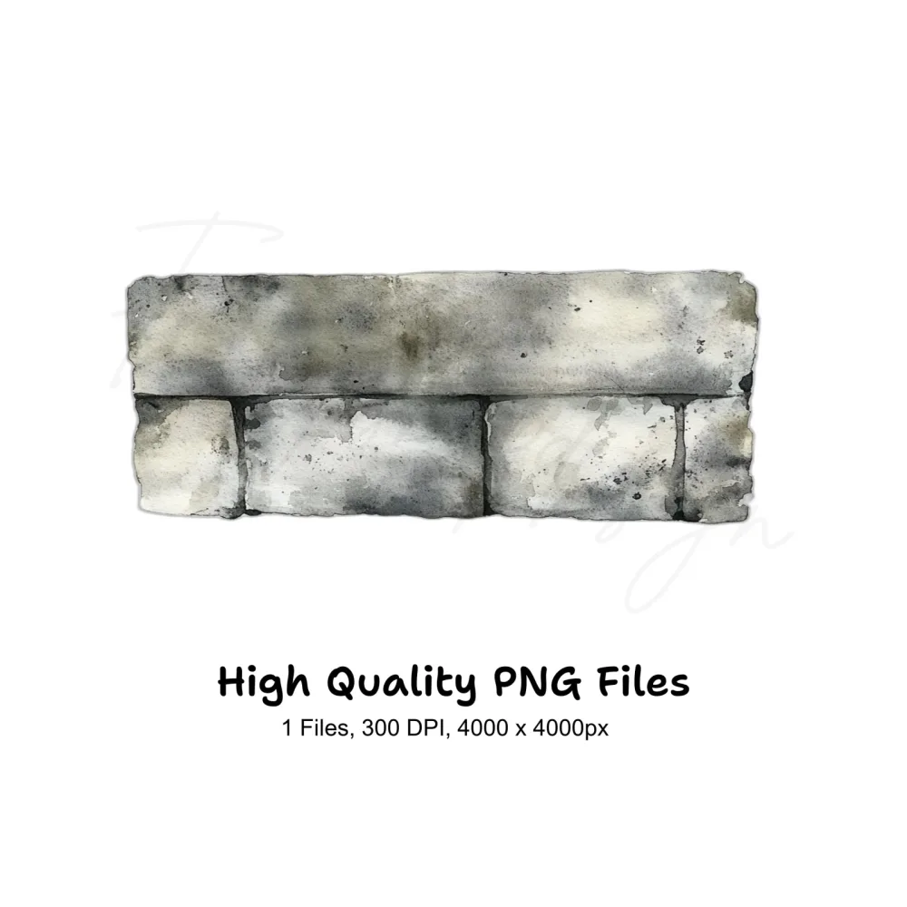 Concrete Wall Clipart Bundle