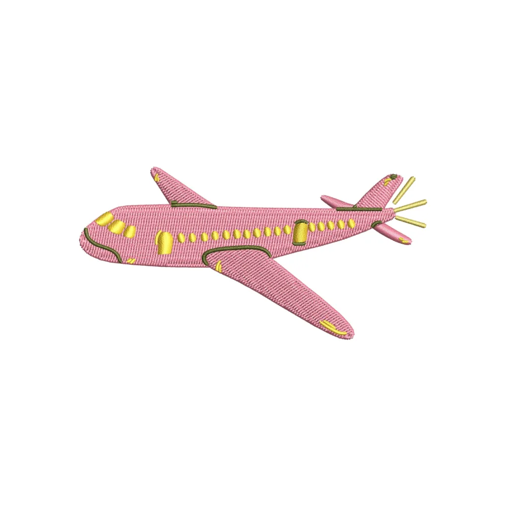 Aeroplane Embroidery Design