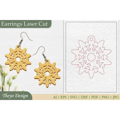 Laser Cut Earrings SVG Bundle