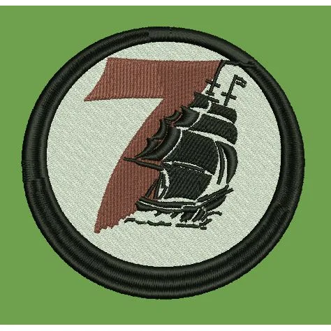 Maritime Seven Emblem Embroidery Design