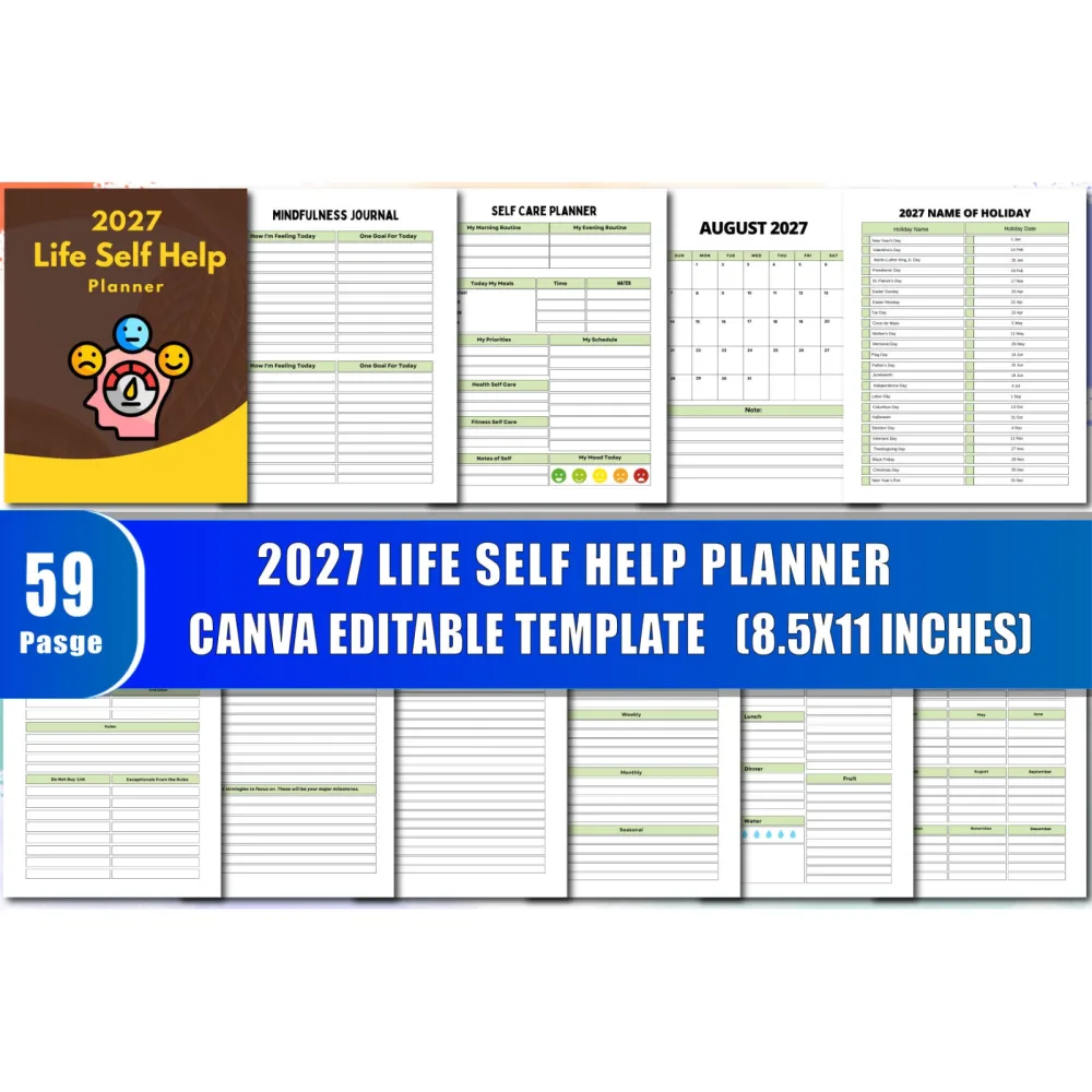 Life Self-Help Planner