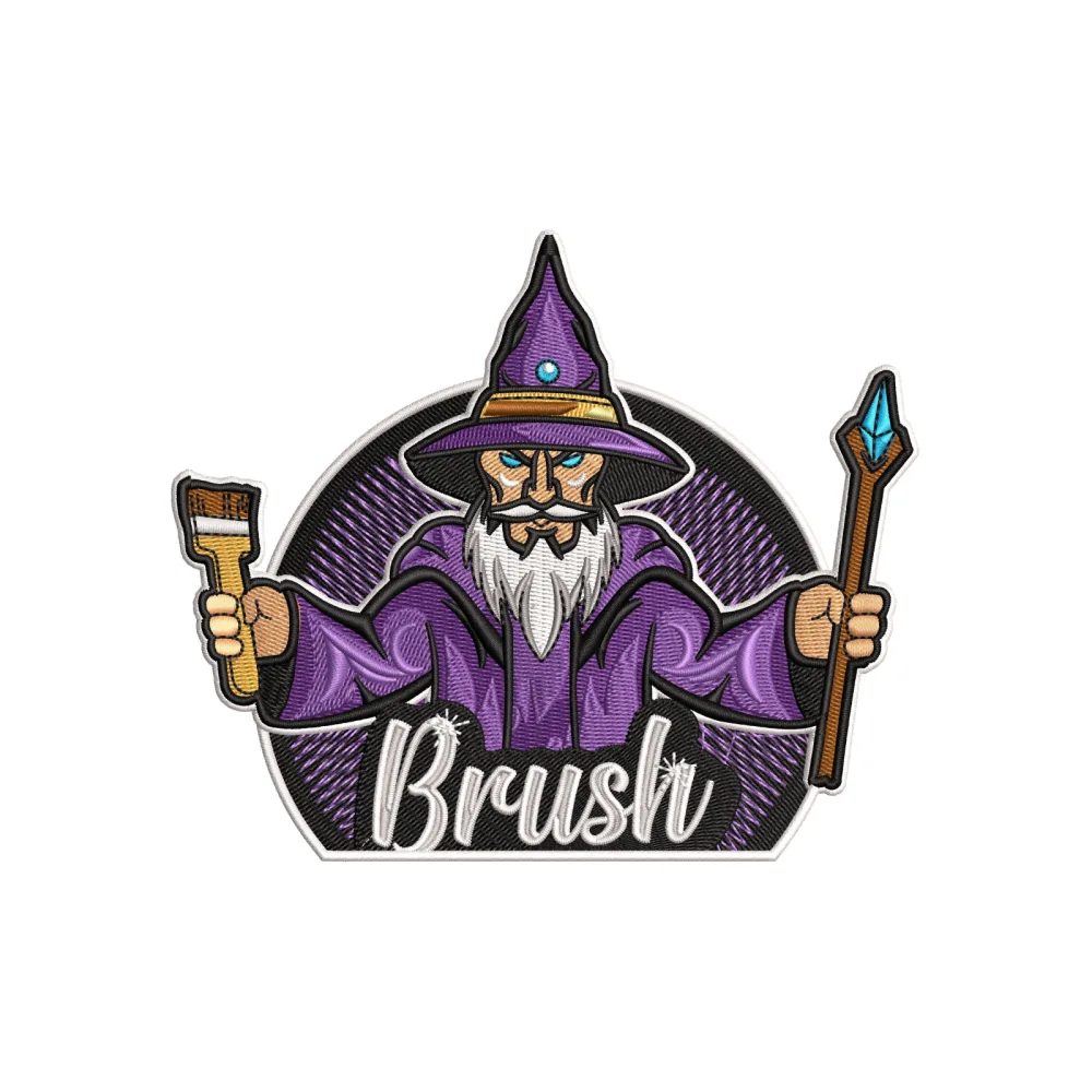 Brush Magechine Embroidery Design