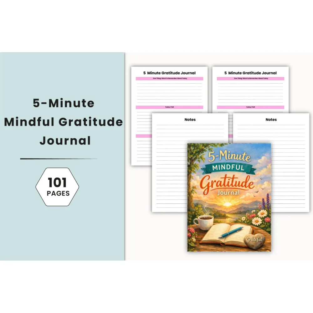 Minute Mindful Gratitude Journal