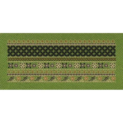 Floral Jacquard Woven Golden and Black Embroidery Design