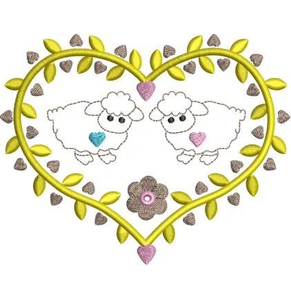 Heart Embroidery Design