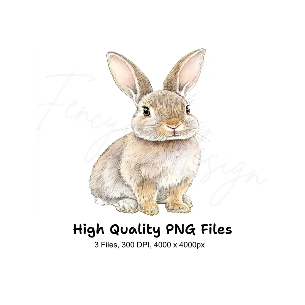 Cute Bunny Clipart Bundle