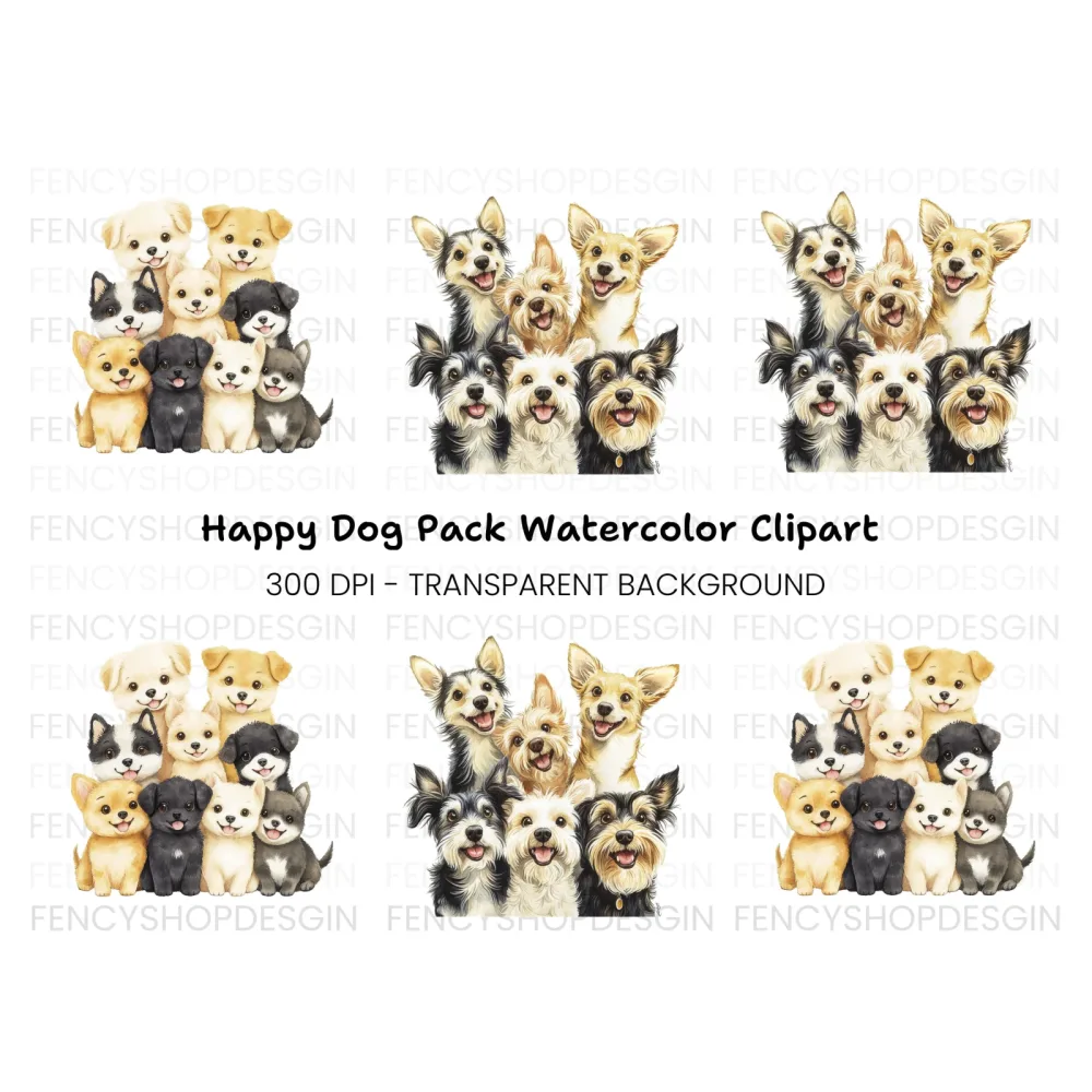 Adorable Puppy Clipart Bundle
