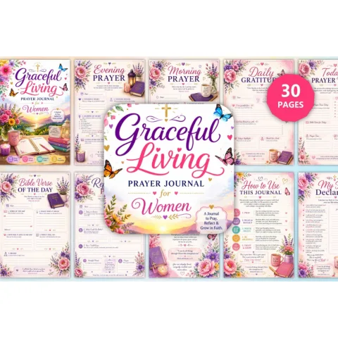 Graceful Living Prayer For Journal