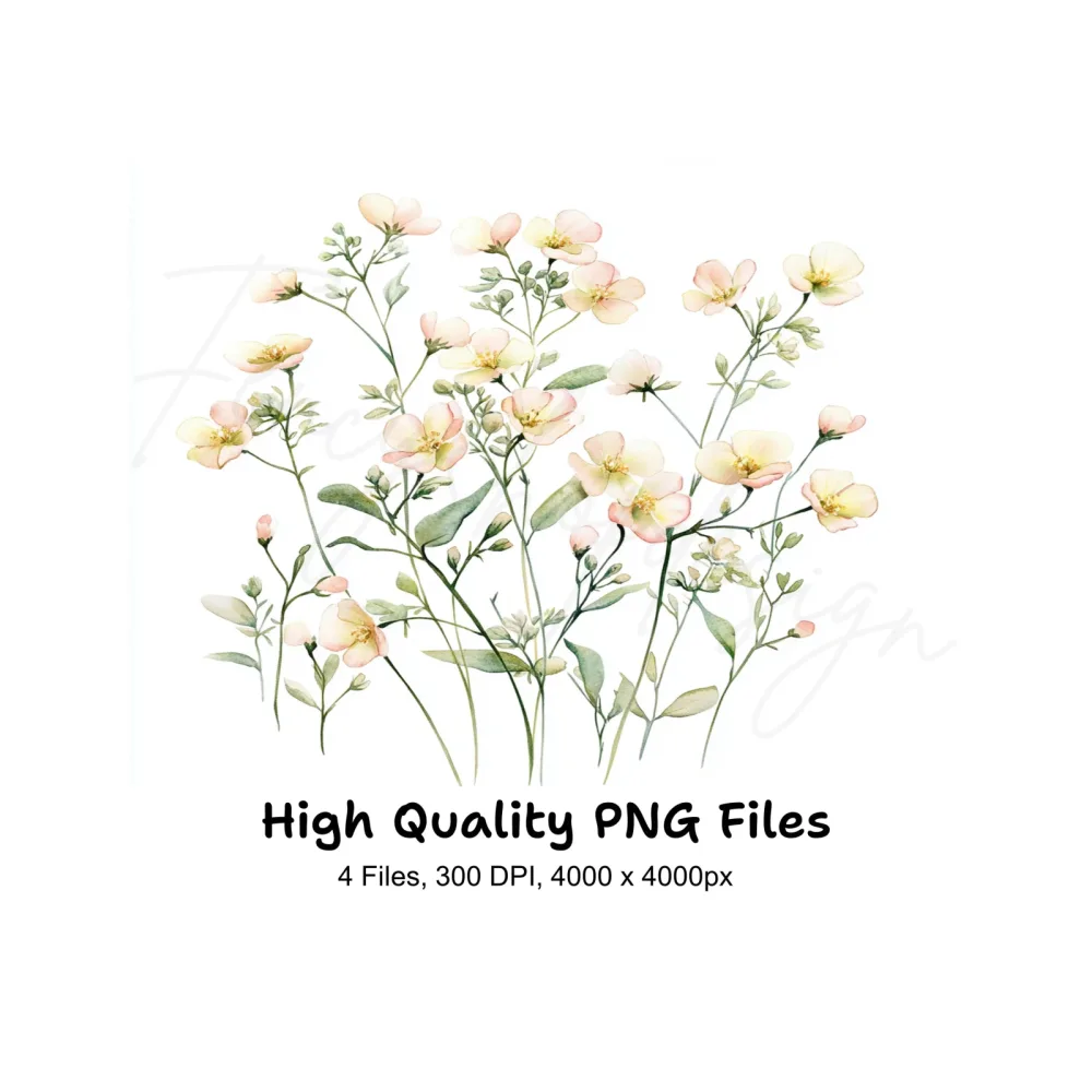 Wildflower Clipart Bundle