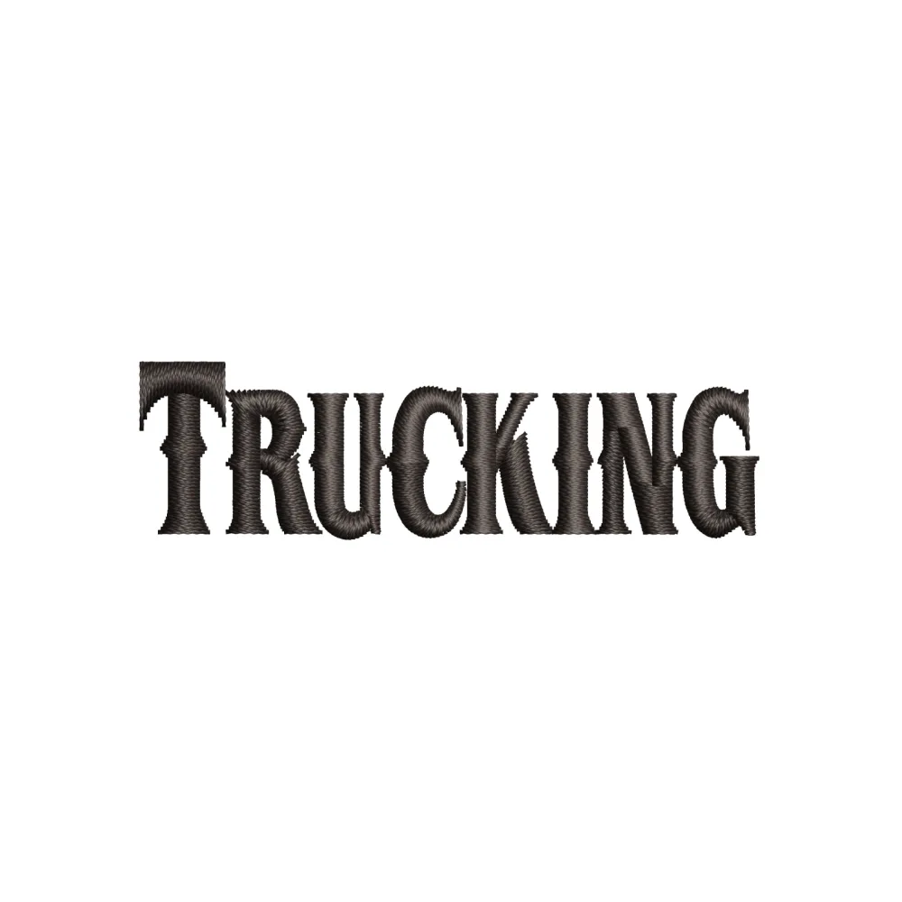 Truck King Embroidery Design