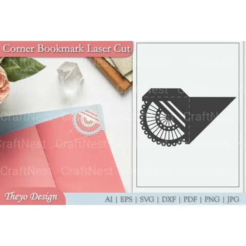 Mandala Corner Bookmark SVG Bundle