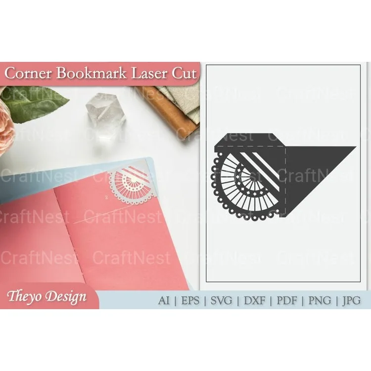 Mandala Corner Bookmark SVG Bundle