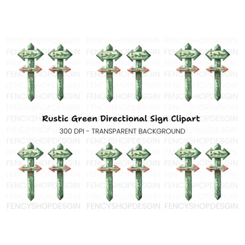 Holiday Arrow Signs Clipart Bundle