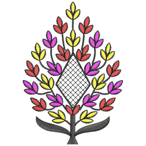 Tiny Leaf Plant Embroidery Design