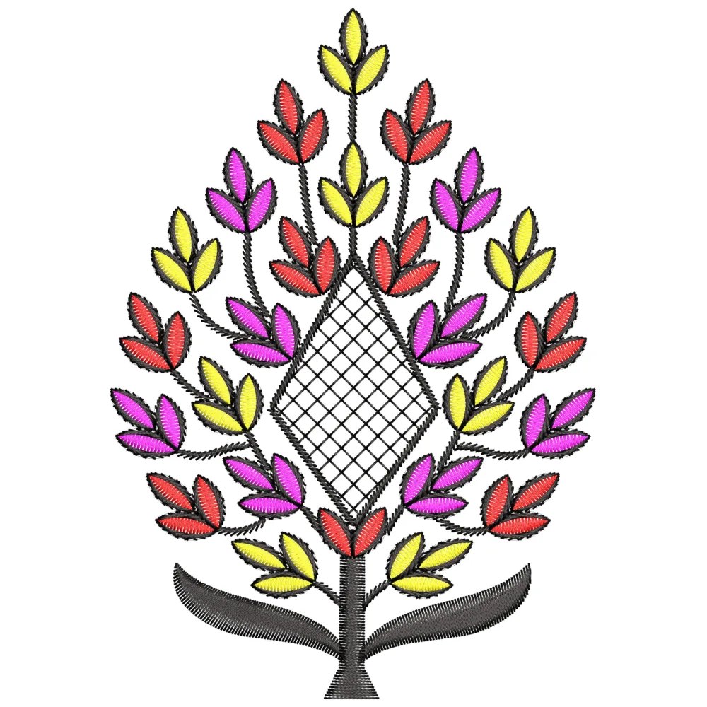 Tiny Leaf Plant Embroidery Design
