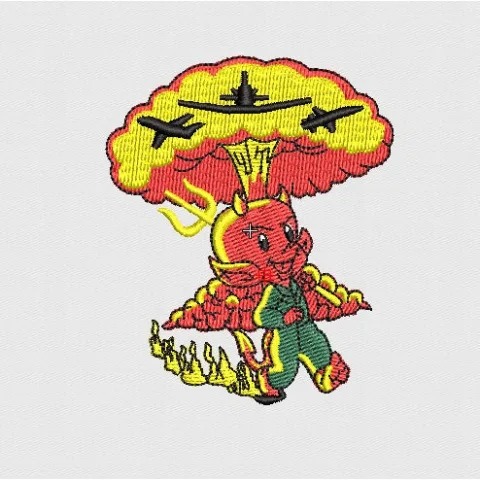 Devil Embroidery Design
