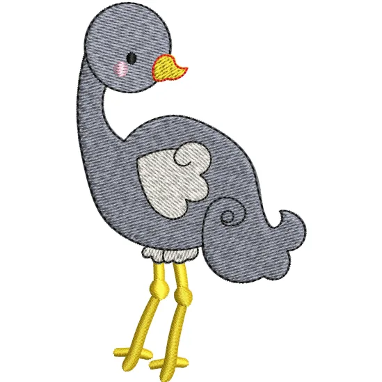 Emu Embroidery Design
