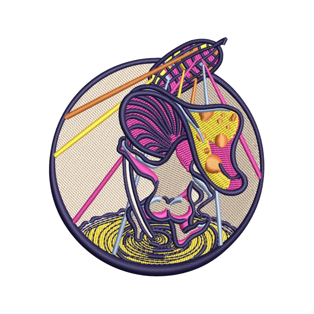 Disco Forest Embroidery Design