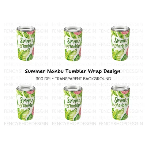 Summer Vibes Tumbler Clipart Bundle