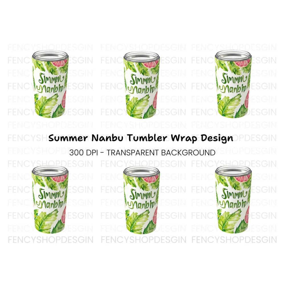 Summer Vibes Tumbler Clipart Bundle