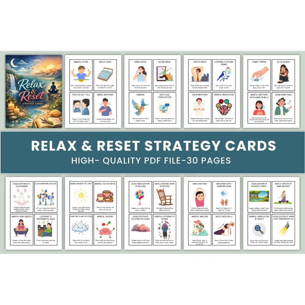 Relax Reset Strategy Cards