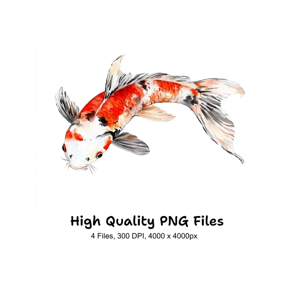 Stunning Koi Fish Clipart Bundle