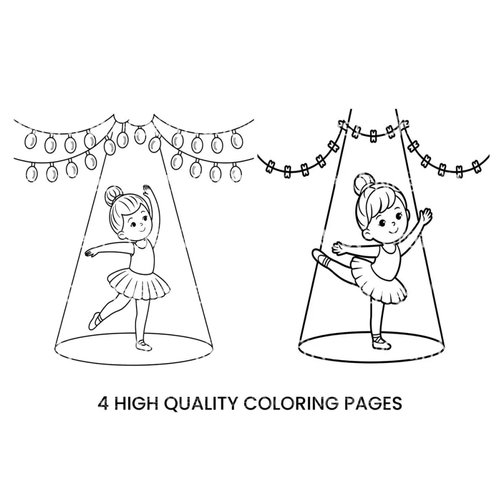 Graceful Ballerinas Coloring Books