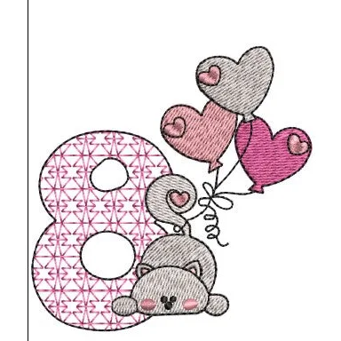 Cat Embroidery Design