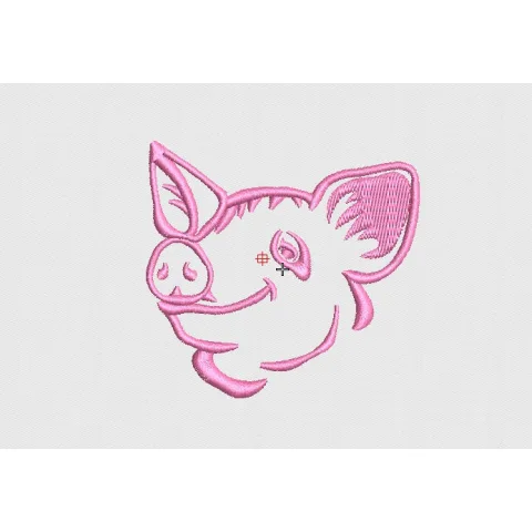 Pig Embroidery Design