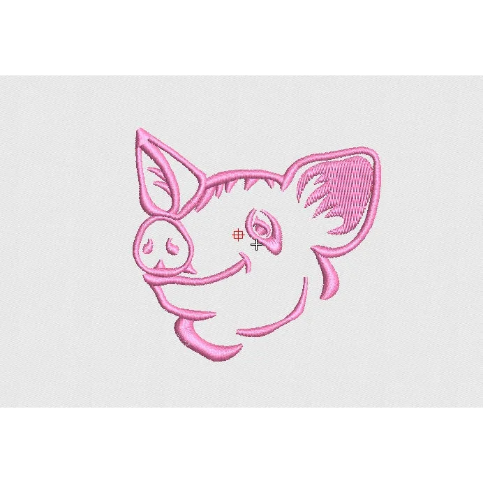 Pig Embroidery Design
