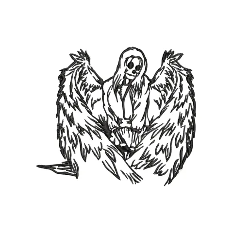 The Witch Embroidery Design