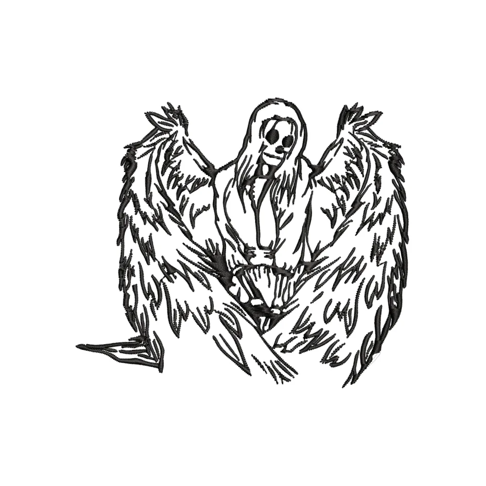 The Witch Embroidery Design