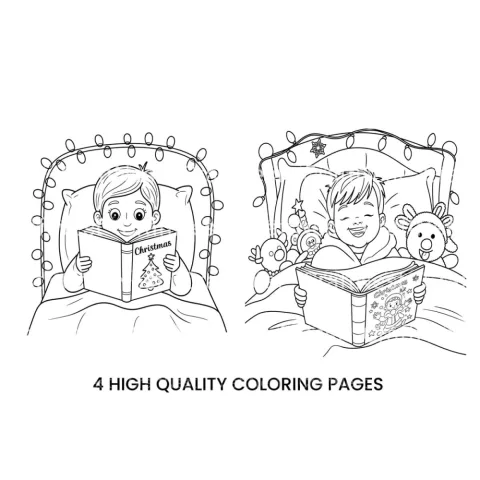 Christmas Story Time Coloring Books