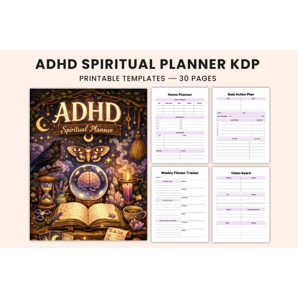 Witchy ADHD Spiritual Planner