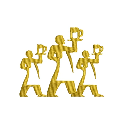 Waiter Crew Embroidery Design