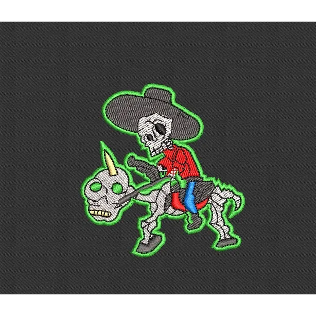 Skull Embroidery Design
