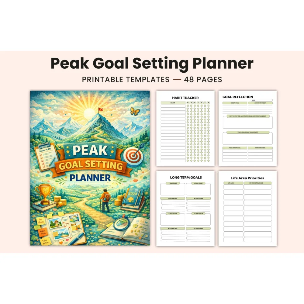 Peak Goal Setting Planner