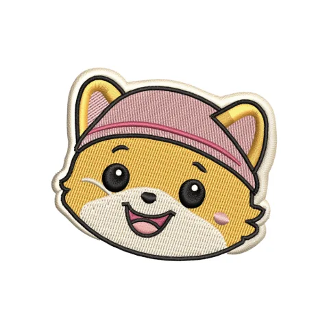 Cartoon Character Embroidery Design
