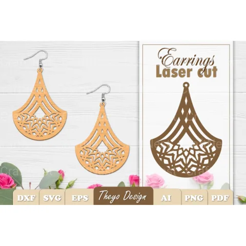 Earrings Mandala SVG Bundle