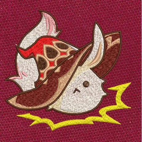 Wizard Hat Lightning Embroidery Design