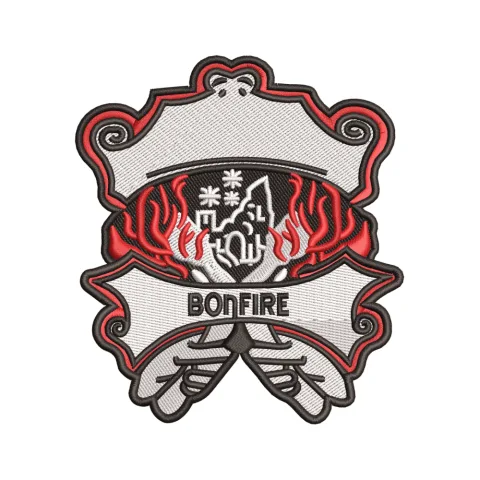 Bonefire Embroidery Design