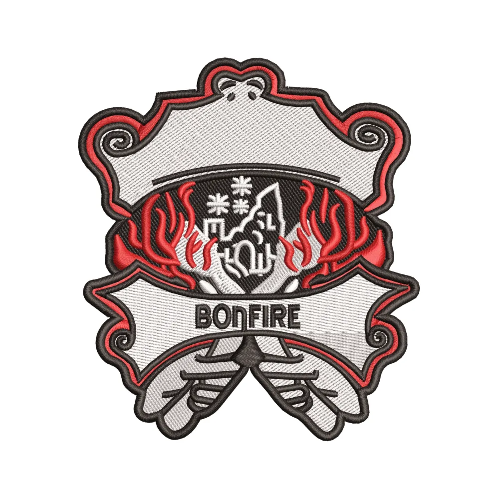 Bonefire Embroidery Design